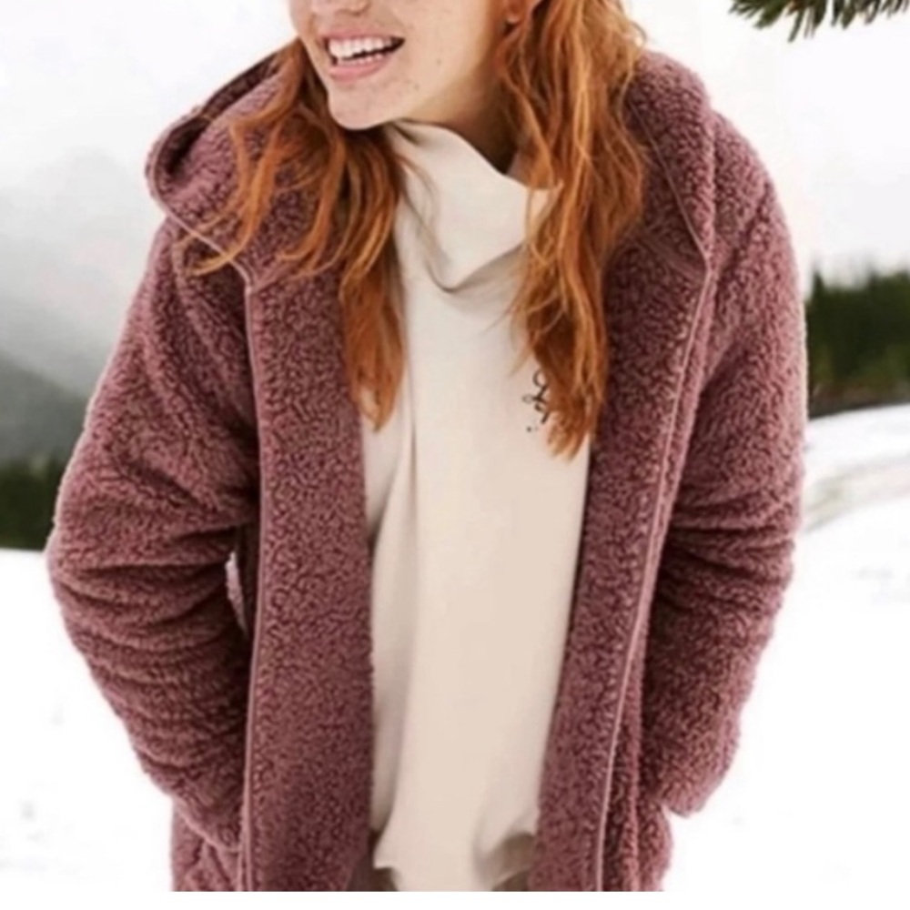 PINK Victoria’s Secret open front sherpa teddy cardigan